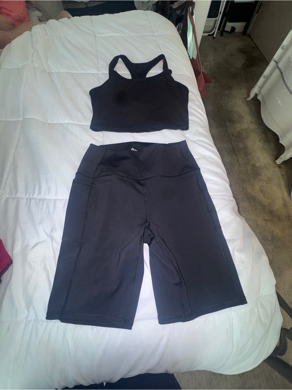 Women's Athletic Wear black and Royal blue  High-Waist Bike Shorts.